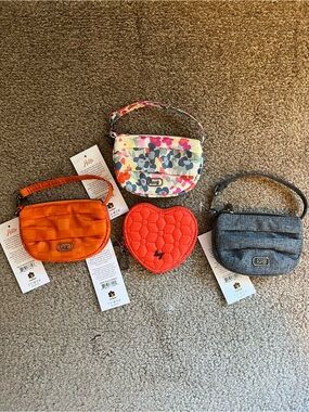 Lug Disco bundle and heart pouch NWT